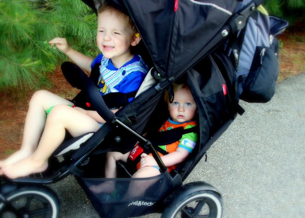 Walking in Williamsburg - Phil & Teds Double Stroller
