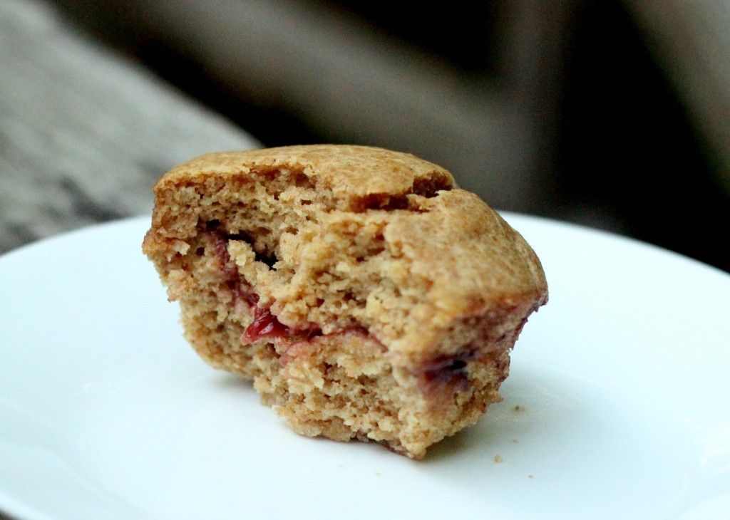 Whole Wheat Peanut Butter and Jelly Muffin